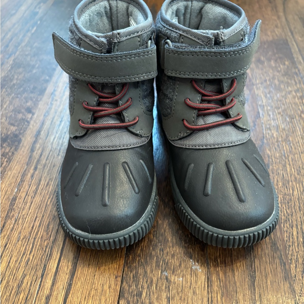 Carter's Gray and Red Kids Boots